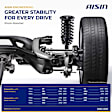 2015 Volvo VNL - Rear, Driver and Passenger Side, Shock Absorber, Straight Truck - Long Conventional, CNG, With 40, 000 lb Air Suspension