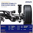 SAKAZ-00355 Rear, Driver and Passenger Side Shock Absorber