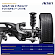 SAKAZ-01020 Front, Driver and Passenger Side Shock Absorber, Sedan