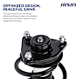 SAKAZ-01020 Front, Driver and Passenger Side Shock Absorber, Sedan