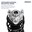 SAKBM-00171 Front, Driver and Passenger Side Shock Absorber, Sport Utility