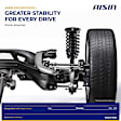 SAKCH-01091 Front, Driver and Passenger Side Shock Absorber, Sport Utility