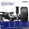 SAKCH-01119 Front, Driver and Passenger Side Shock Absorber, Sport Utility