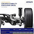 2011 Subaru Impreza - Rear, Driver and Passenger Side, Shock Absorber, Hatchback, SOHC, GAS, 4-Door