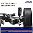 SAKF-01752 Rear, Driver and Passenger Side Shock Absorber, Sedan
