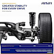 SAKFD-00715 Front, Driver and Passenger Side Shock Absorber, 4WD