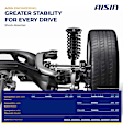 SAKGM-00195 Front, Driver and Passenger Side Shock Absorber, Sport Utility