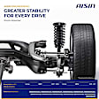 SAKH-00904 Rear, Driver and Passenger Side Shock Absorber, Sport Utility
