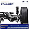 SAKH-00907 Rear, Driver and Passenger Side Shock Absorber, FWD, Sport Utility