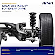 SAKM-01437 Rear, Driver and Passenger Side Shock Absorber, Sport Utility