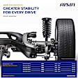 SAKMB-01329 Front, Driver and Passenger Side Shock Absorber, AWD