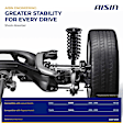 SAKT-01211 Front, Driver and Passenger Side Shock Absorber, Sedan