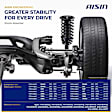 SAKVG-01978 Front, Driver and Passenger Side Shock Absorber