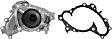 WPT-057 Water Pump, New AISIN OE Replacement