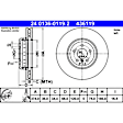 436119 Front, Driver Side Brake Disc, Plain Surface, 5 Lugs, 4.4L, 8Cyl