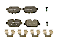 2013 Mini Cooper Countryman - Rear ECE-R90 Euro OE Brake Pad Set, 1.6L 4Cyl, Original Series