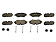 2008 BMW 135i - Rear ECE-R90 Euro OE Brake Pad Set, 3.0L 6Cyl, Original Series