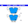 607079 Rear Original Series ECE-R90 Euro OE Brake Pad Set