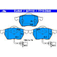 607110 Front Original Series ECE-R90 Euro OE Brake Pad Set