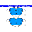2012 Land Rover LR2 - Front ECE-R90 Euro OE Brake Pad Set, 3.2L 6Cyl, Original Series