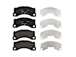 95B698151AP Front OE Replacement Series Ceramic Brake Pad Set