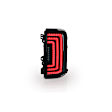 CTATT0772-H4-BS-SQ Driver or Passenger Side LED Tail Light, With bulb(s), Clear Lens, Rogue Series