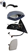 Driver Side Mirror, Power, Power Folding, Heated, Paintable, In-housing Signal Light, With memory, No Puddle Light, No Auto-Dimming, No Blind Spot Feature, Base Model