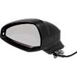 Driver Side Mirror, Power Adjust, Heated, Manual Folding, Paintable, In-housing Signal Light, No Memory, No Puddle Light, No Auto-Dimming, With Blind Spot Light in Housing
