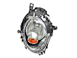 LUS5331 Headlight Assembly (Halogen) with Yellow Turn Signal - Replaces OE Number 63-12-2-751-870