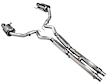 3015-32650 AWE Touring Edition Exhaust for S650 Mustang GT Coupe - Dual Chrome Silver Tips