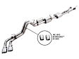 3015-32826 AWE 0FG Exhaust w/ BashGuard for 3rd Gen Tacoma - Dual Chrome Tips