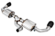 3015-33001 Axle-Back Exhaust System, Made of Stainless Steel, Tread Edition