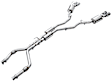 3015-42625 AWE Touring Edition Exhaust for Ford Explorer ST - Chrome Silver Tips