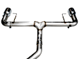 3020-32429 Axle-Back Exhaust System, 2.0L, 4Cyl, Made of Stainless Steel, Track Edition