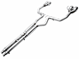 3020-42375 AWE Track Edition Exhaust for S650 Mustang Dark Horse - Quad Chrome Silver Tips