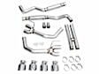 3020-42375 AWE Track Edition Exhaust for S650 Mustang Dark Horse - Quad Chrome Silver Tips