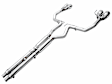 3020-42650 AWE Track Edition Exhaust for S650 Mustang GT Coupe - Quad Chrome Silver Tips