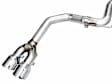 3020-42650 AWE Track Edition Exhaust for S650 Mustang GT Coupe - Quad Chrome Silver Tips