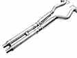 3020-42650 AWE Track Edition Exhaust for S650 Mustang GT Coupe - Quad Chrome Silver Tips