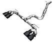3020-43658 AWE Track Edition Exhaust for Volkswagen MK8 Golf R - Diamond Black Tips