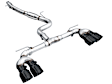 3020-43658 AWE Track Edition Exhaust for Volkswagen MK8 Golf R - Diamond Black Tips