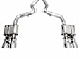 3025-42650 AWE SwitchPath Exhaust for S650 Mustang GT Coupe - Quad Chrome Silver Tips