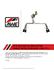 3220-11010 AWE Non-Resonated Downpipes for Audi 3.0T