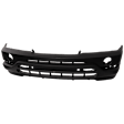 Front Primed Bumper Cover, 3.0/4.4L Engine, Without Headlight Washer Holes, With Parking Aid Sensor Holes