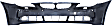 Front Primed Bumper Cover, Sedan/Wagon, For Models Without M Package, With Park Distance Control, With Fog Light Holes