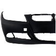 Front Primed Bumper Cover, Base Model, Sedan (E90)/Wagon (E91), For Models Without M Package, Without Park Distance Control Sensor Holes, Without Headlight Washer Holes