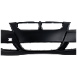 Front Primed Bumper Cover, Base Model, Sedan (E90)/Wagon (E91), For Models Without M Package, Without Park Distance Control Sensor Holes, Without Headlight Washer Holes