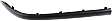 Front, Passenger Side Bumper Trim, Black