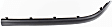 Front, Driver Side Bumper Trim, Black