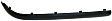 Front, Passenger Side Bumper Trim, Black, Side Impact Strip